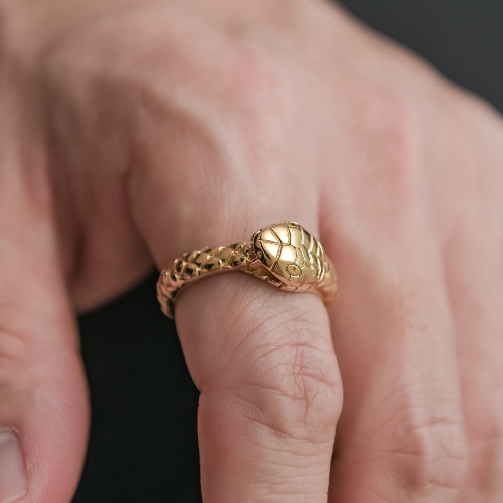 Ouroboros Ring Gold Color Ouroboros Ring Gold Color