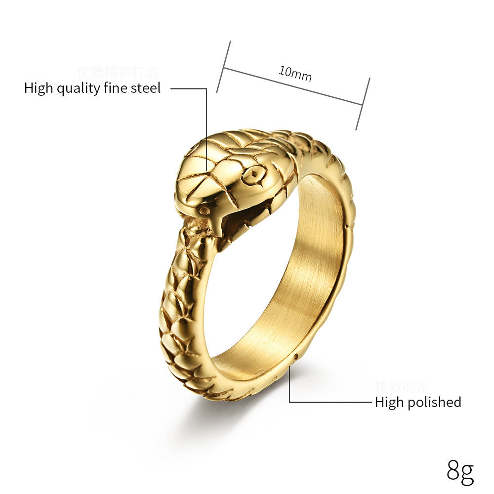 Ouroboros Ring Gold Color Ouroboros Ring Gold Color